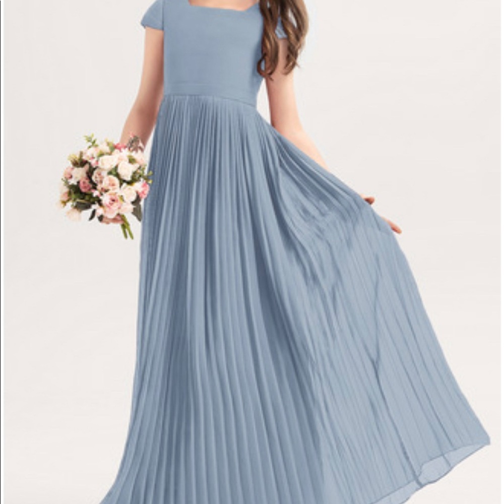 JJ’s House Junior Bridesmaid dress dusty blue